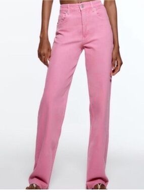 Zara Pink Mom Jeans